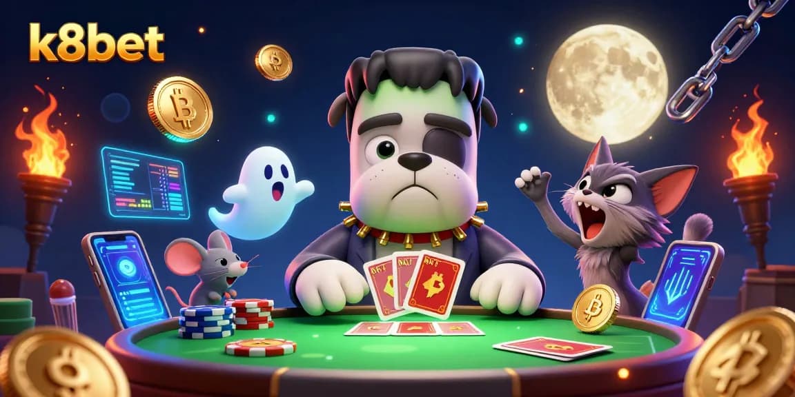 Experience thrilling gameplay with k8bet's vibrant gambling scene featuring 3D characters and actions.