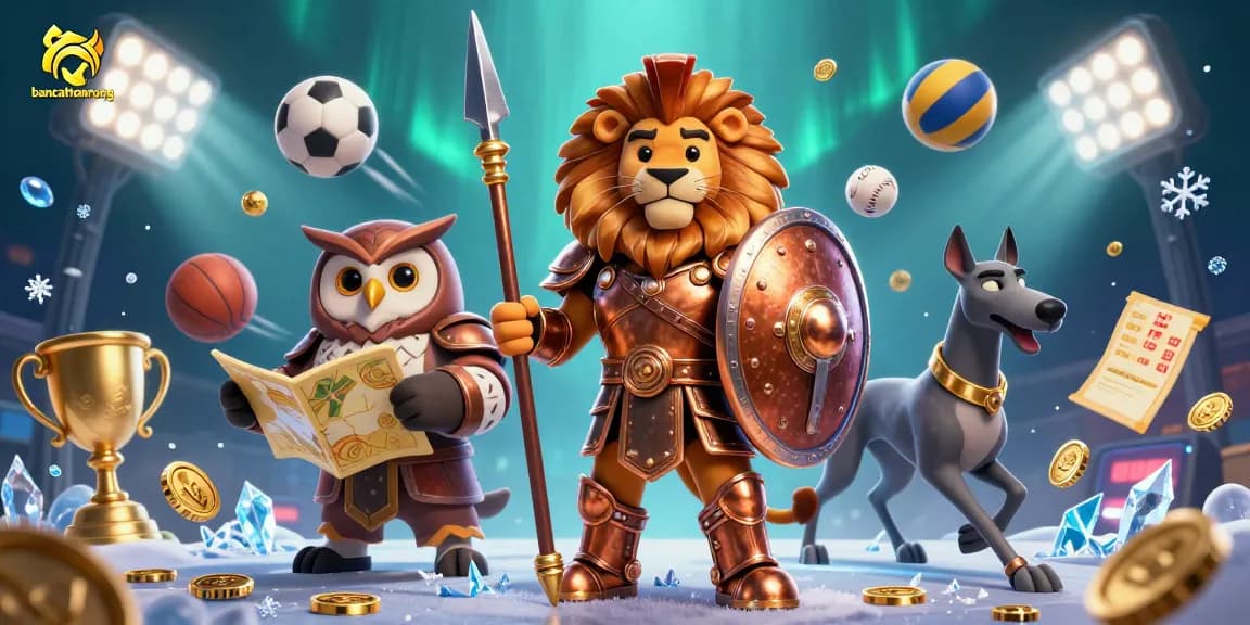 Place bets with bancathanrong and celebrate wins surrounded by dynamic sports elements.