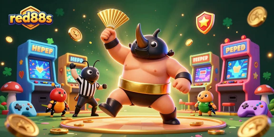 Experience the excitement of red88s with vibrant casino-themed characters and games in dynamic action.