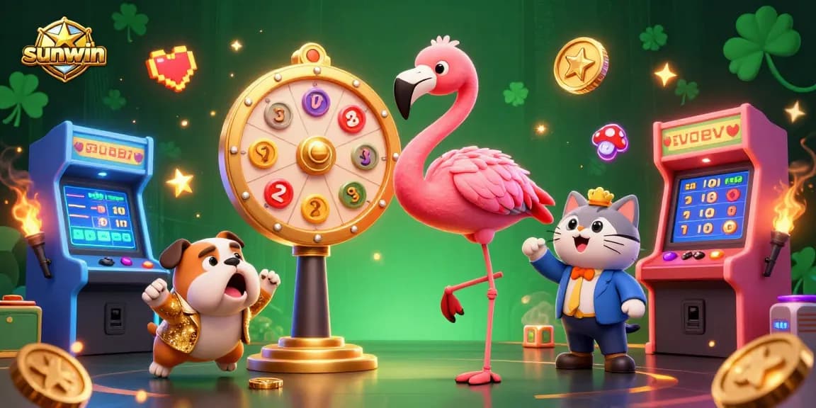Engage with sunwin's exciting gaming world featuring vibrant character illustrations and dynamic elements.