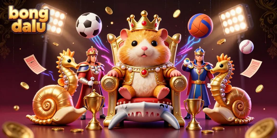 Engage with the thrilling world of bong da lu as the hamster king rules over a sports kingdom surrounded by dynamic gaming elements.