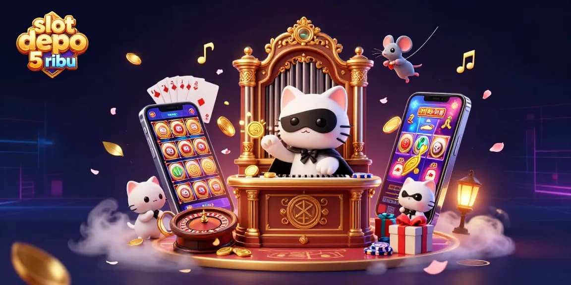Spin to win at slot depo 5 ribu with magical 3D gambling illustrations