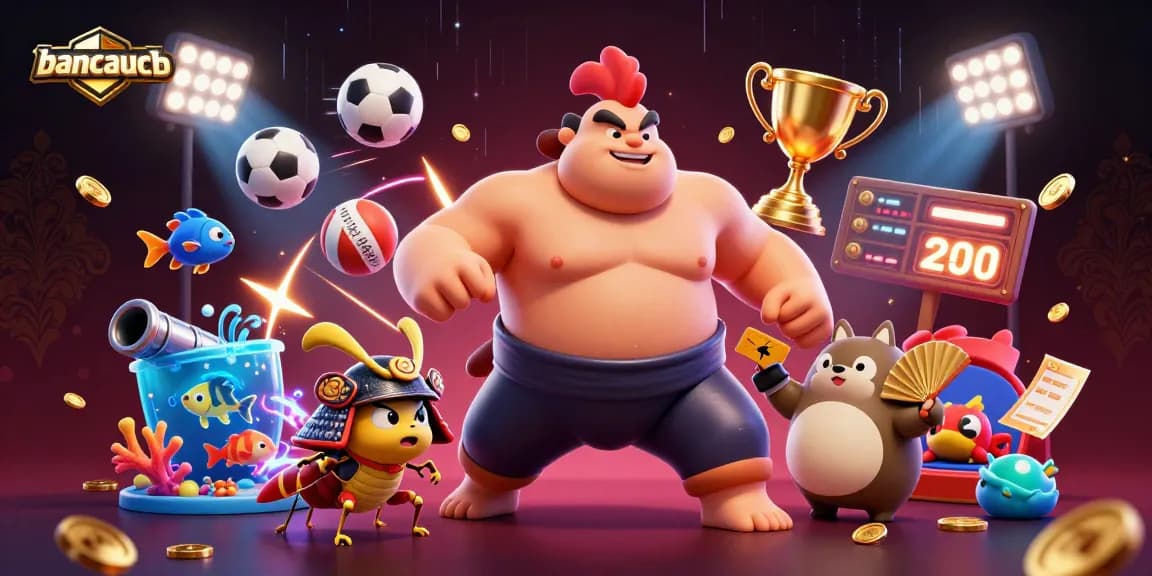 Engage in thrilling fishing adventures with bancaucb's ace fishing game featuring dynamic aquatic characters.