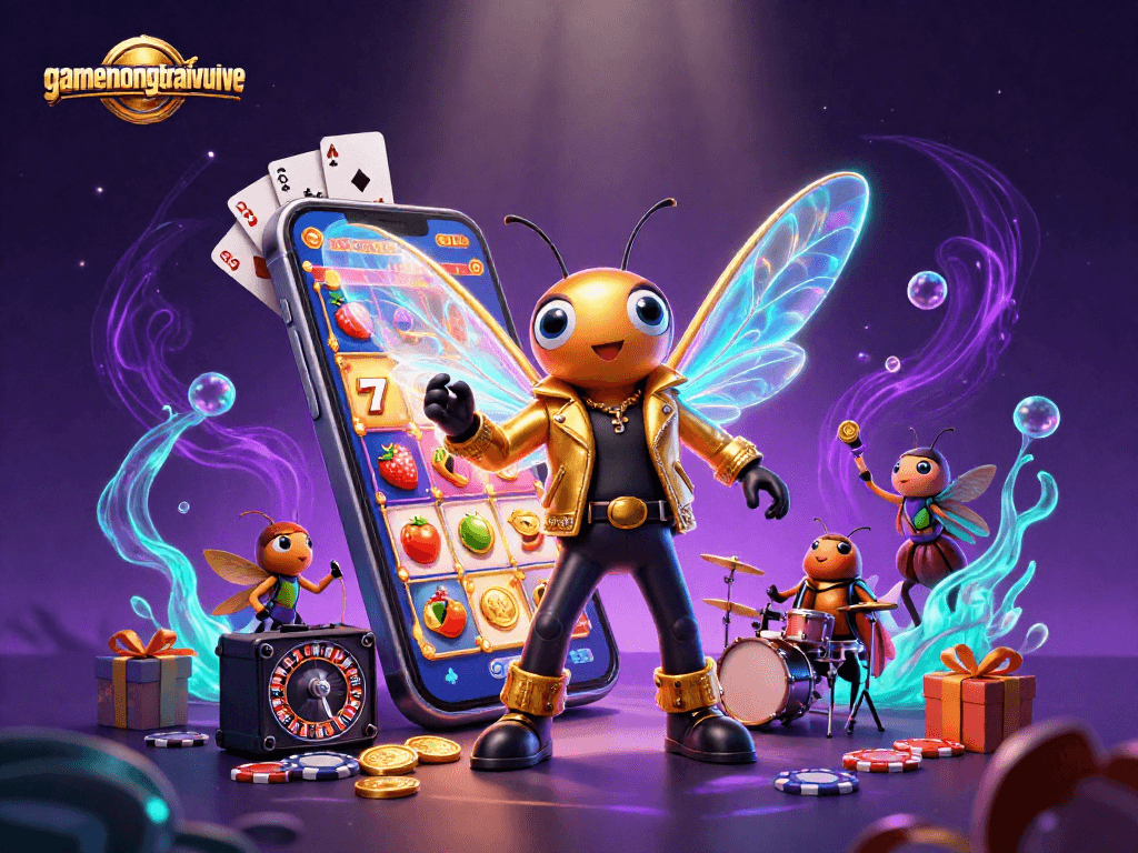 Engage with gamenongtraivuive through exciting animated casino experiences featuring a vibrant rock star scene
