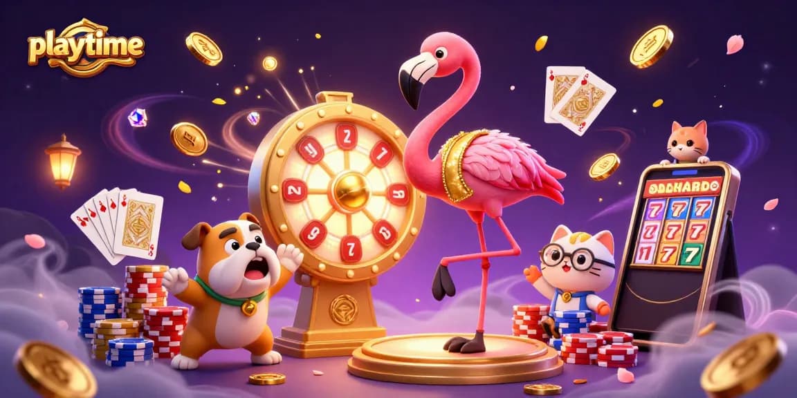 Experience the excitement of playtime with vibrant casino games, prizes, and winning moments!