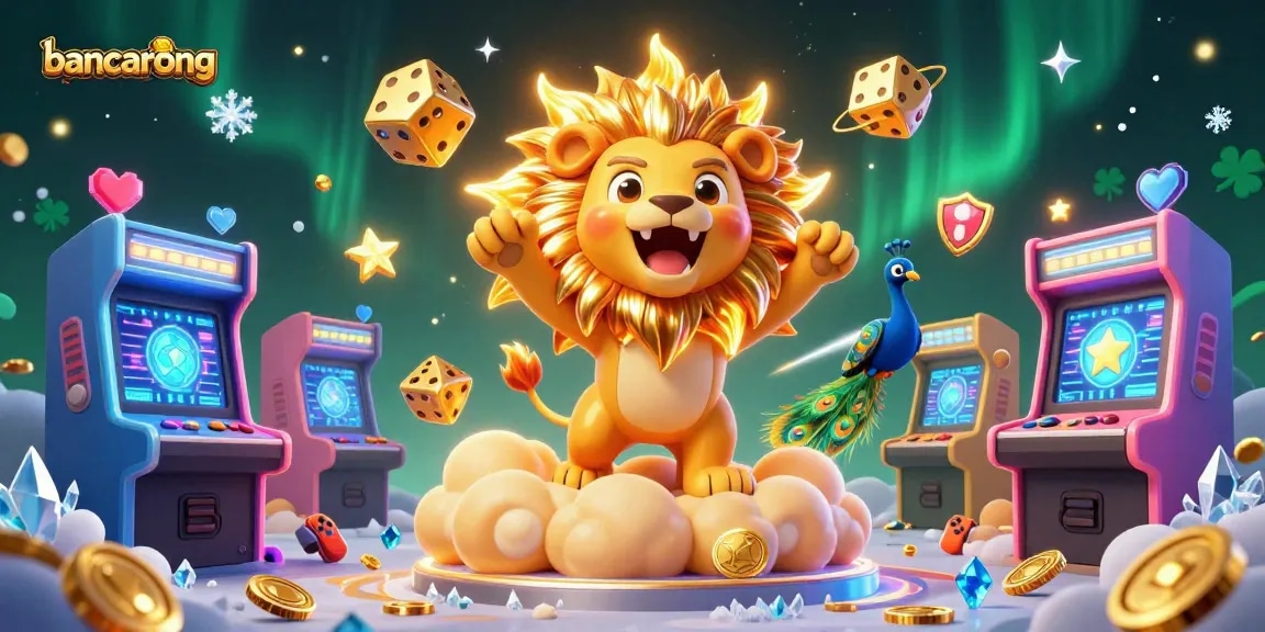 Bancarong illustrates a lively casino scene with vibrant characters and dynamic gaming elements.