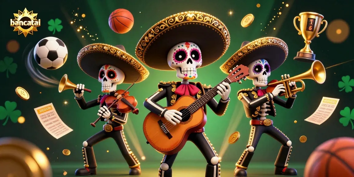 Experience thrilling sports betting with bancatai through colorful mariachi characters and dynamic game elements.