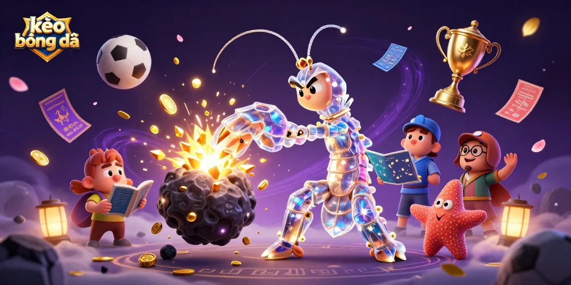 Experience exciting kèo bóng đá as a galactic samurai battles asteroids for victory!