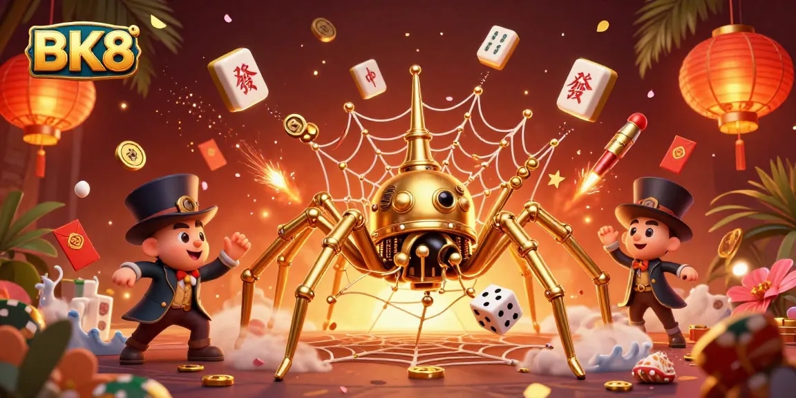 Experience thrilling gameplay with BK8 at this vibrant casino scene featuring unique steampunk elements.