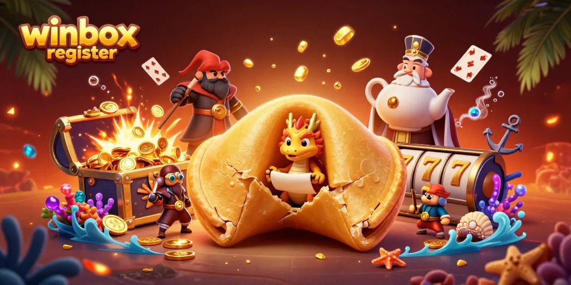 Engage with winbox register for seamless gaming experiences in a vibrant casino world illustration.