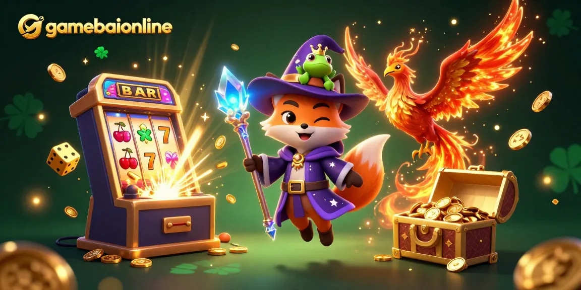 Experience thrilling gaming action with gamebaiionline's vibrant 3D casino adventure.
