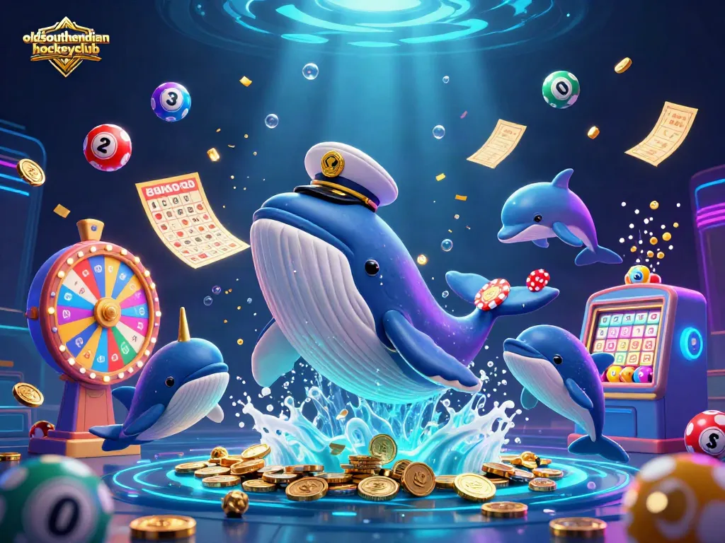 Experience excitement at oldsouthendianhockeyclub with a vibrant scene showcasing gambling elements and animated characters.