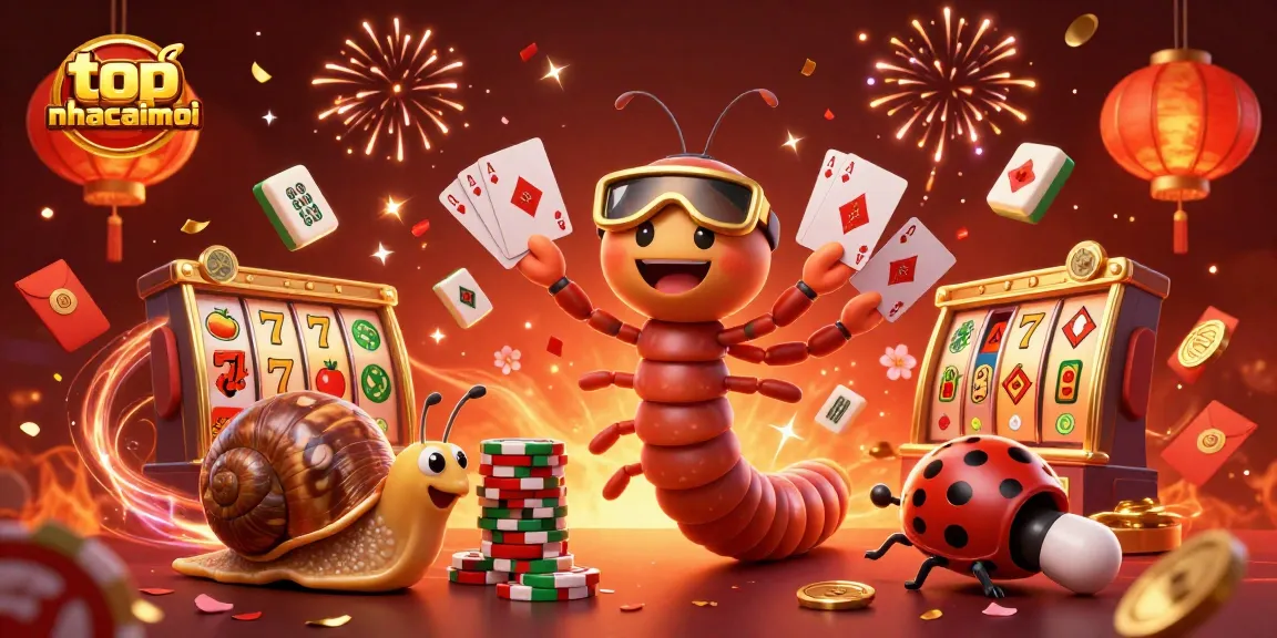 Engage with topnhacaimoi in this vibrant casino scene filled with dynamic slot game excitement.