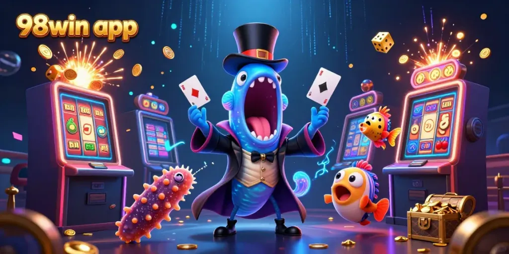 Experience the excitement of 98win app with thrilling casino games and magical underwater creatures.