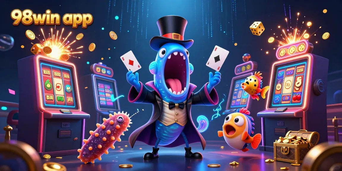 Experience the excitement of 98win app with thrilling casino games and magical underwater creatures.
