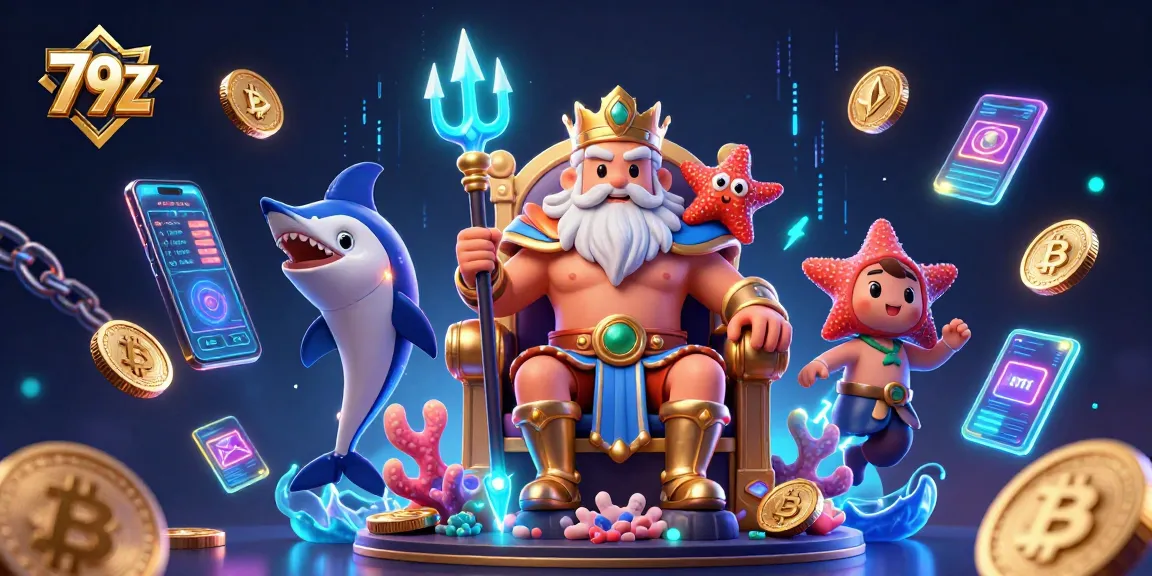Engage with 79Z's vibrant online casino experience featuring Neptune and crypto coins.