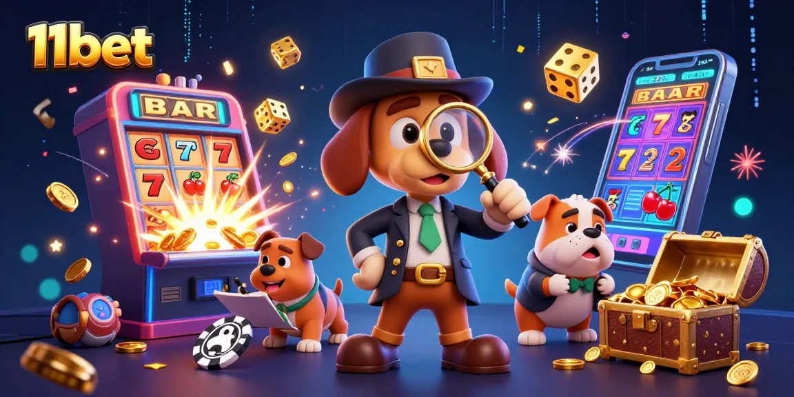 Join 11bet for thrilling action as a detective uncovers gambling treasures in a vibrant casino