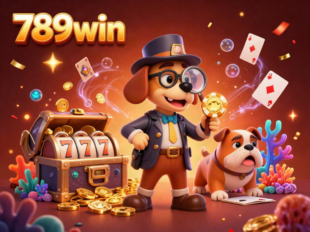 Experience thrilling gaming adventures with 789win through a captivating scene of treasure and casino elements.