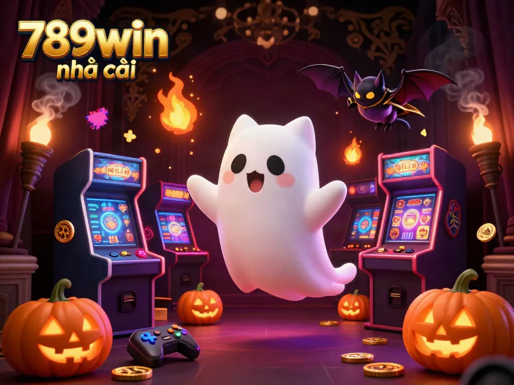 Play exciting games at 789win nhà cái with vibrant animated characters in a haunted casino!