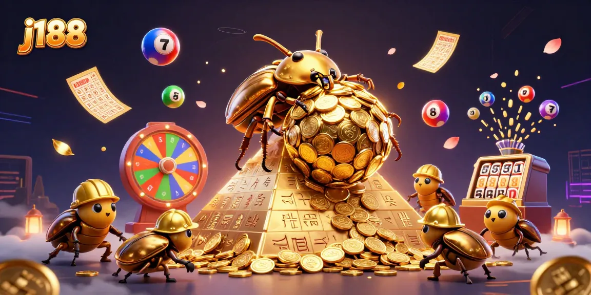 Experience j188's thrilling gaming world with vibrant casino illustrations depicting excitement and fun.