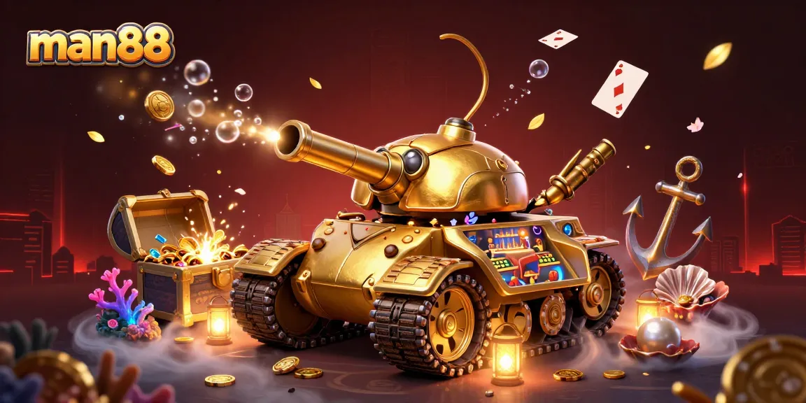 Experience the thrilling miniature casino within the man88 golden beetle tank bursting with excitement.