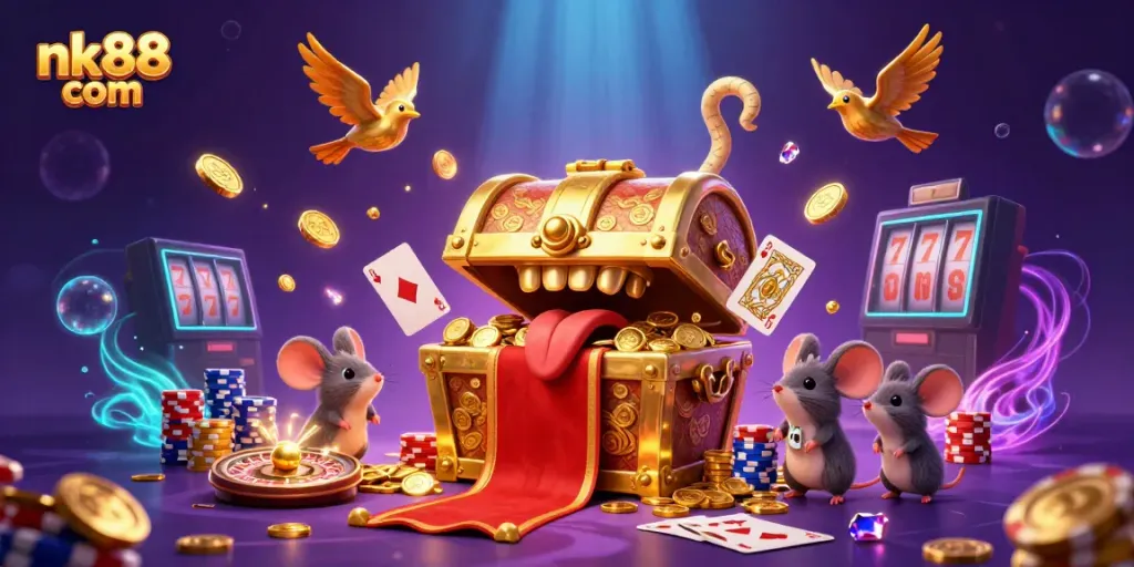 Experience thrilling gameplay at nk88 com with vibrant treasures and lively casino elements.