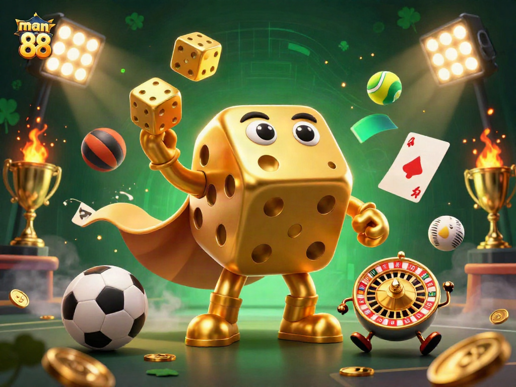 Experience thrilling gaming moments at man 88 with vibrant, dynamic casino imagery.