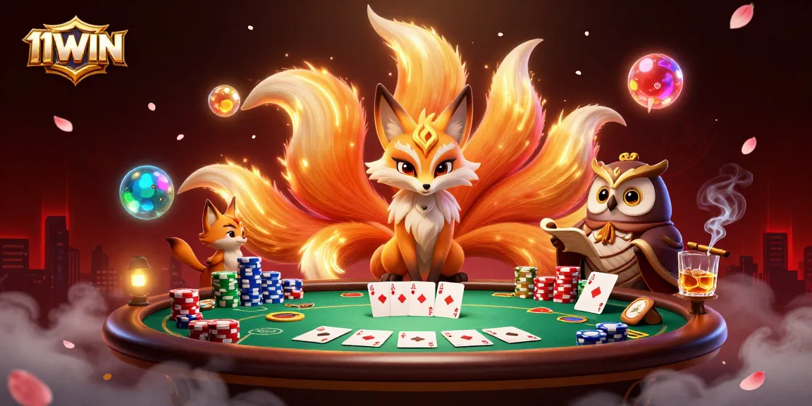 11WIN: Engaging in vibrant casino action with unique characters and rich visuals.