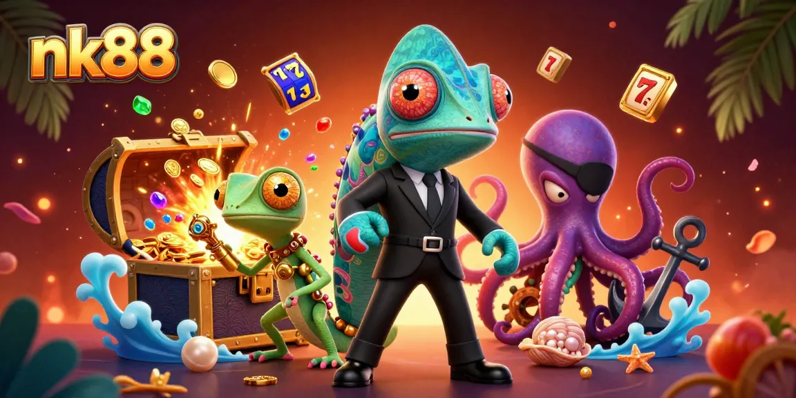 Spin the reels and win big with nk88's captivating casino adventures featuring 3D characters.