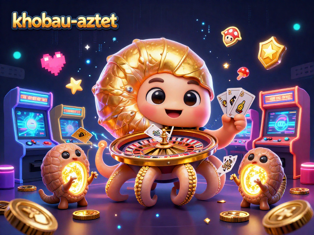 Engage with khobau-aztec through 3D digital exploration of exciting casino-themed adventures.