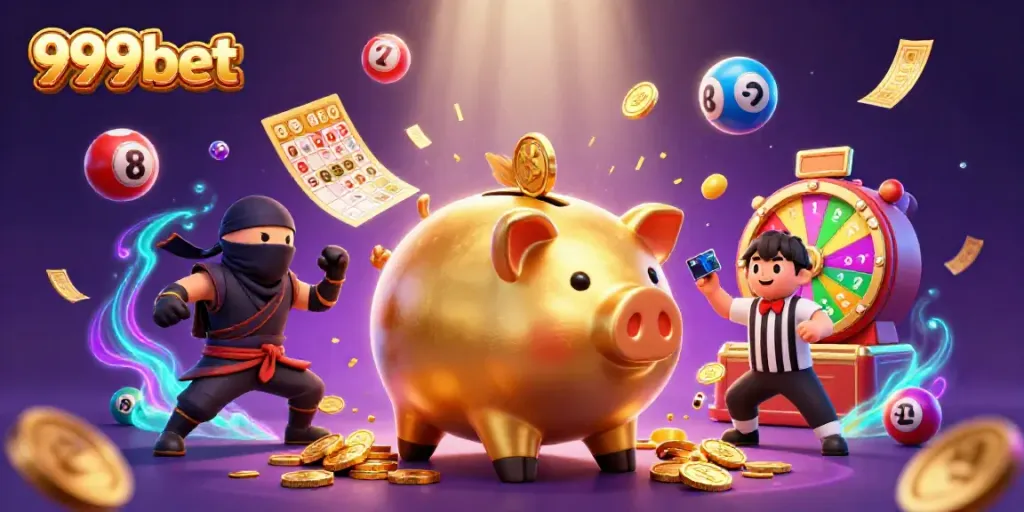 Engage in exciting gameplay at 999bet with vibrant characters and dynamic casino elements.
