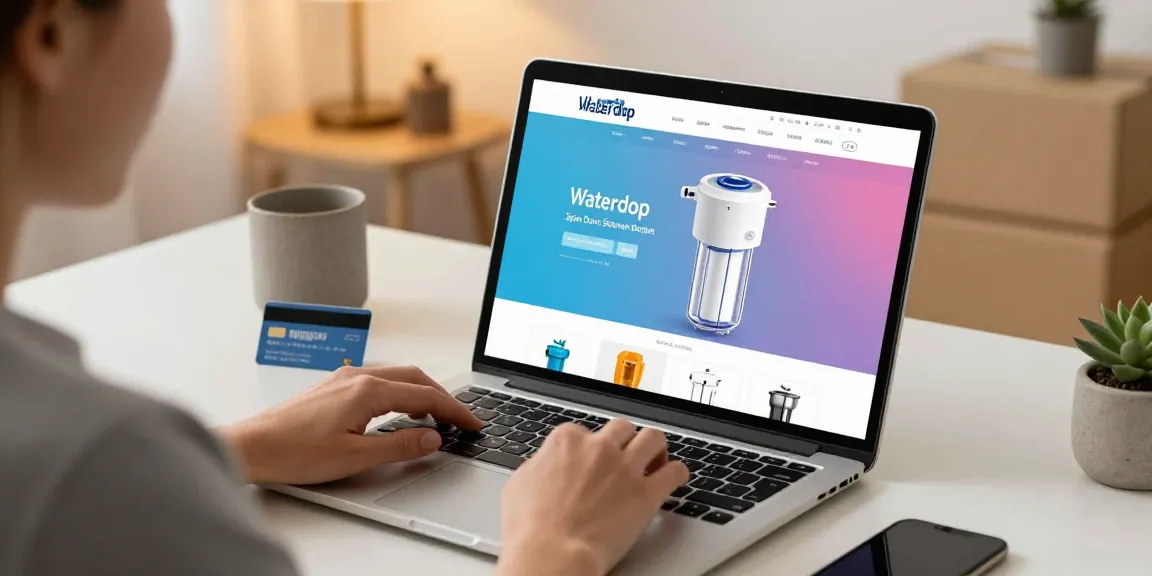 Waterdrop Spin Down Sediment Filter Bracket showcased in an online shopping context, perfect for buyers seeking premium e-commerce deals.