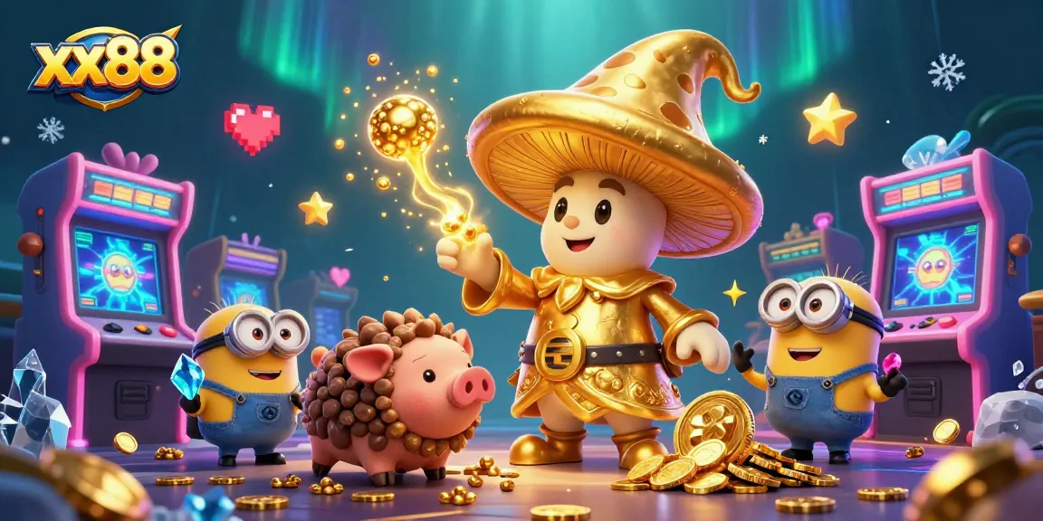 Experience exciting gaming thrills with xx88's vibrant casino storyline featuring magical treasures and gold.