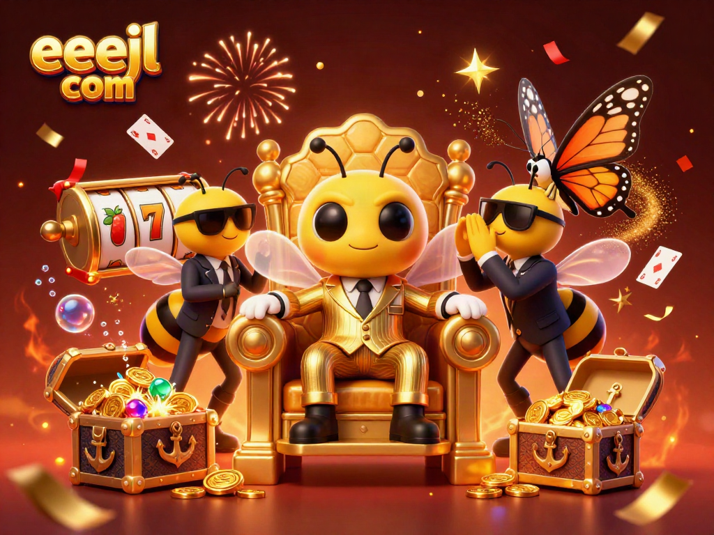 Engage in thrilling gameplay at eejl com with our vibrant casino-themed illustration.