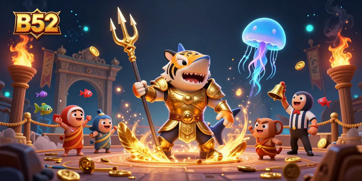 Engage in thrilling gameplay at B52 with an energetic underwater casino showdown!