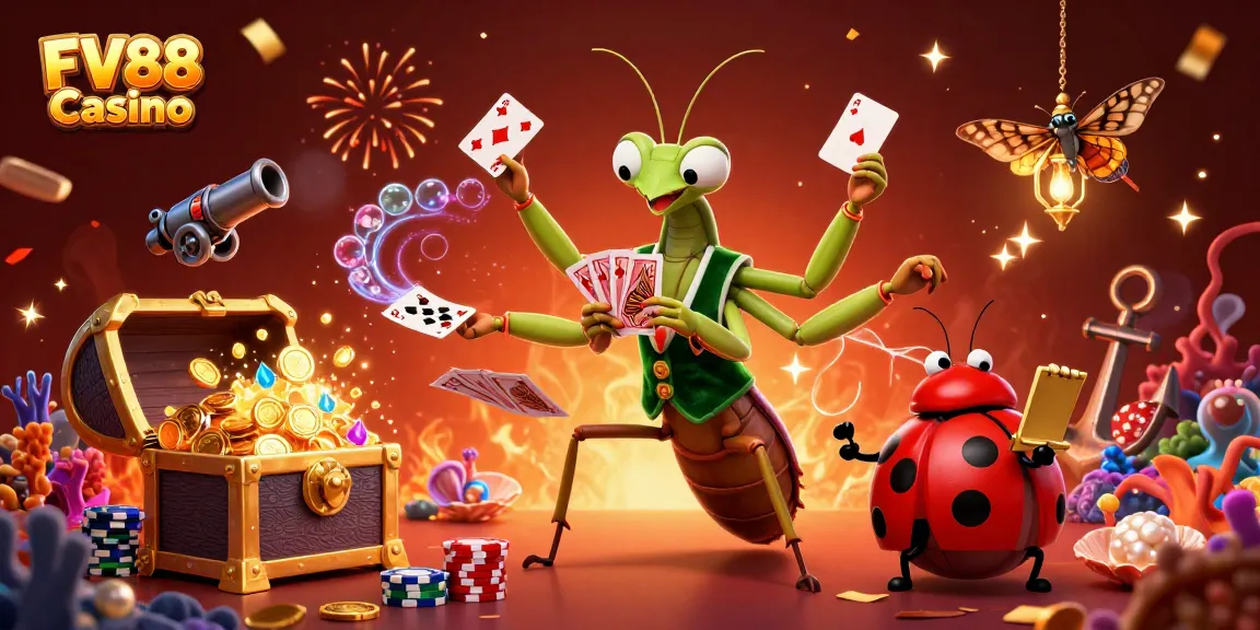 Experience the thrill of winning at FV88 Casino with vibrant characters and exciting gaming elements.
