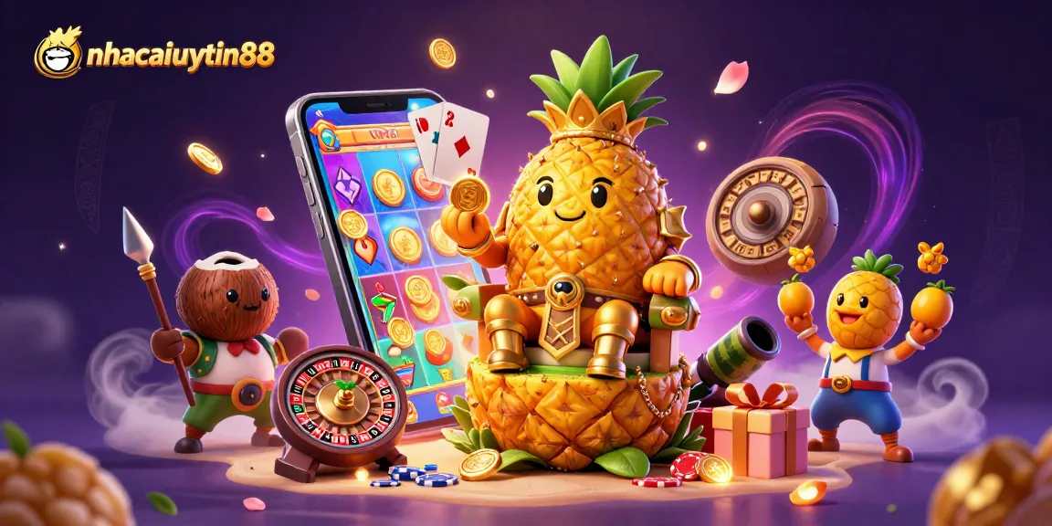 Experience thrilling fun and excitement with nhacaiuytin88 in a high-stakes casino environment filled with vibrant 3D characters.