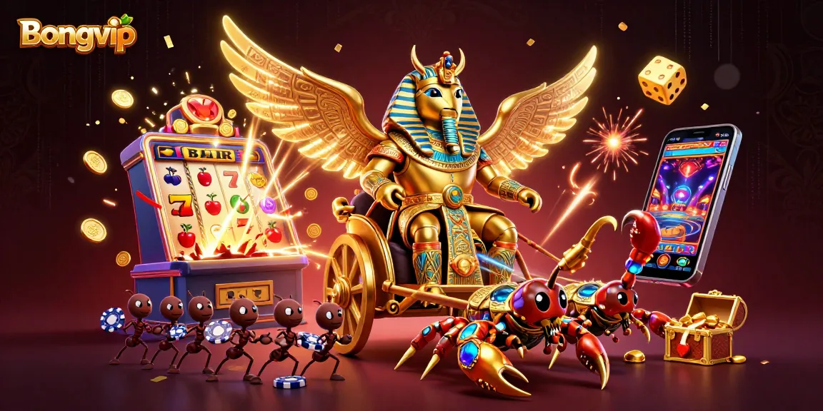 Experience exciting gameplay at Bongvip with a vibrant casino scene featuring intriguing characters and jackpot elements.