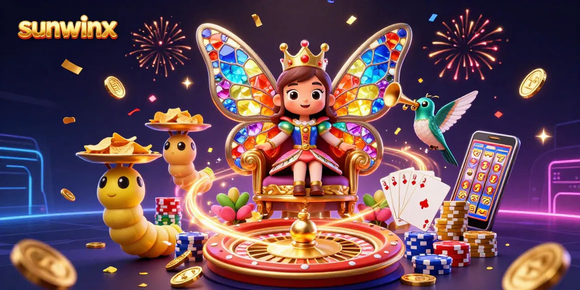 Engage in exciting gaming with sunwinx's vibrant 3D characters and dynamic casino elements.