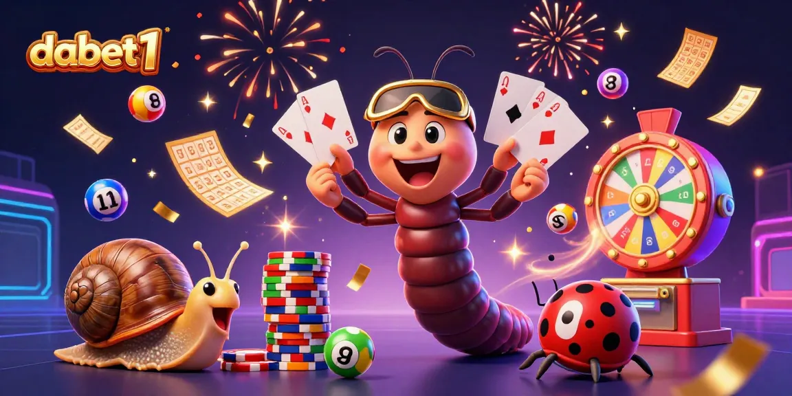 Experience the excitement of dabet1 with a dynamic casino scene featuring vibrant elements and animated characters.