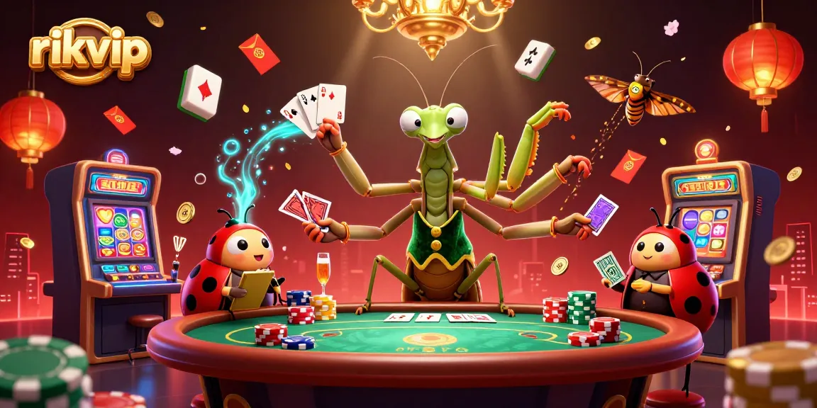 Experience thrilling gameplay at rikvip with vibrant characters and casino elements.