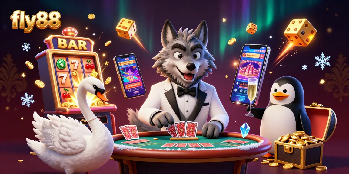 fly88 invites you to enjoy a luxurious casino experience with its vibrant 3D characters and exciting game elements.